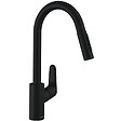 HANSGROHE - Hansgrohe Focus M41 Mitigeur de cuisine 240 noir mat, avec douchette extractible 2 jets (31815670) - vignette