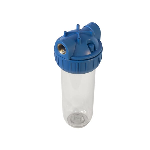 SWISS AQUA TECHNOLOGIES - Swiss Aqua Technologies Bol transparent avec raccord en laiton 3/4" pour filtres universels 10" (SATHF34) - large
