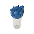 SWISS AQUA TECHNOLOGIES - Swiss Aqua Technologies Bol transparent avec raccord en laiton 3/4" pour filtres universels 10" (SATHF34) - vignette