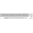 ALCA - Alca Grille d'évacuation 75cm en acier inoxydable (PURE-750L) - vignette
