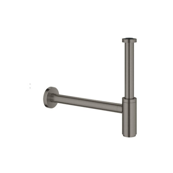 GROHE - Grohe Lavabo siphon 5/4 DN32 Grohe brossé Hard Graphite laiton (28912AL0) - large