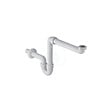 GEBERIT - Geberit Siphon en tube coudé pour lavabo, modèle gain de place, sortie horizontale, Blanc alpin (151.107.11.1) - vignette