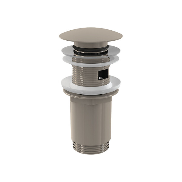 ALCA - Alca Bonde pour lavabo clic-clac 5/4 " Avec trop-plein, Nickel (A392-N-P) - large