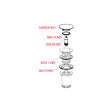 ALCA - Alca Bonde pour lavabo clic-clac 5/4 " Avec trop-plein, Nickel (A392-N-P) - vignette