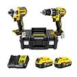 DEWALT - Pack 2 outils 18V DCK266P2T-QW : Perceuse-visseuse à percussion DCD796 et Visseuse à choc DCF887 avec 2 batteries 5,0 Ah - vignette