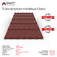 BRAVO THE SMART SOLUTION - Tuile de toiture - bac acier - Couverture métallique CLASSIC Coloris Rouge Oxyde 3009 Matt Dimensions 1850x1200x0.50mm - vignette