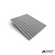 BRAVO THE SMART SOLUTION - Tôle bac acier - Toiture - Couverture - plaque S18 Galvanisé Dimensions 2000x883x0.40mm Zinc 275 gr S220GD - vignette