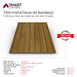BRAVO THE SMART SOLUTION - Tôle bac acier - Bardage - plaque H12 Coloris Golden Oak Printech Dimensions 1200x910x0.40 mm - vignette