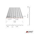 BRAVO THE SMART SOLUTION - Tôle bac acier - Bardage - plaque H12 Coloris Golden Oak Printech Dimensions 1200x910x0.40 mm - vignette