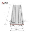 BRAVO THE SMART SOLUTION - SMART COVER Pack 12 tôles bac acier - toiture - couverture H12 | Dimensions: 125cm x 45cm=6,75m² | épaisseur: 0,30mm  | Qualité Allemande | Acier couleur RAL 7016 - vignette