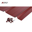 BRAVO THE SMART SOLUTION - SMART COVER Pack 12 tôles bac acier - toiture - couverture H12 | Dimensions: 125cm x 45cm=6,75m² | épaisseur: 0,30mm  | Qualité Allemande | Acier couleur RAL 7016 - vignette