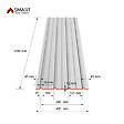BRAVO THE SMART SOLUTION - SMART COVER Pack 12 tôles bac acier - toiture - couverture H12 - Dimensions: 125cm x 45cm = 6,75m² | épaisseur: 0,30mm | Qualité Allemande | Acier couleur RAL 8017 - vignette
