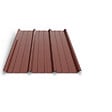 BRAVO THE SMART SOLUTION - Tôle bac acier - Toiture - Couverture - plaque TR45 Coloris Brun Rouge Terracotta RAL 8012 Dimensions 2000x1050x0.63mm - vignette