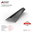 BRAVO THE SMART SOLUTION - Faîtière droite - bac acier - tôle de couverture - Toiture -  H12 Noire RAL 9005 L=2m - vignette