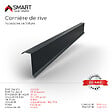 BRAVO THE SMART SOLUTION - Cornière de rive - bac acier - tôle de couverture - Toiture -  H12 Gris Anthracite RAL 7016 L=2m - vignette