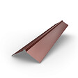 BRAVO THE SMART SOLUTION - Faîtière droite - bac acier - tôle de couverture - Toiture -  H12 Rouge Oxyde RAL 3009 L=2m, épaisseur 0.40mm - vignette
