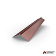 BRAVO THE SMART SOLUTION - Faîtière droite - bac acier - tôle de couverture - Toiture -  H12 Rouge Oxyde RAL 3009 L=2m, épaisseur 0.40mm - vignette