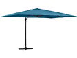 HABITAT ET JARDIN - Parasol jardin déporté Alu "Sun 4" - Rectangle - 3 x 4 m - Bleu + Housse de protection - vignette