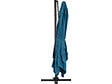 HABITAT ET JARDIN - Parasol jardin déporté Alu "Sun 4" - Rectangle - 3 x 4 m - Bleu + Housse de protection - vignette