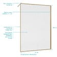 AURLANE - Paroi de douche 140 x 200 HINATA - style Japandi courbes douces - Cadre effet Bois - Verre 6mm - vignette