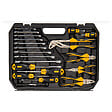 VITO - Malette à outils 112 pièces Lampe torche, Tournevis, Douilles, clés, pinces et embouts Coffret à outils BMC VITO - vignette