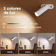 EMKE - EMKE Lampe de table LED magnétique sans fil 5 en 1, Dimmable, Rechargeable, Commande Tactile, 3 modes de couleur, USB-C, Noir - vignette