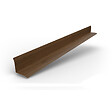 BRAVO THE SMART SOLUTION - Profil d`angle intérieur Tôle bac acier - Toiture - Couverture - plaque H12 Coloris Walnut Printech L=2m - vignette