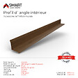 BRAVO THE SMART SOLUTION - Profil d`angle intérieur Tôle bac acier - Toiture - Couverture - plaque H12 Coloris Walnut Printech L=2m - vignette