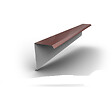 BRAVO THE SMART SOLUTION - Cornière de rive - bac acier - tôle de couverture - Toiture - TR25  Coloris Rouge Oxyde RAL 3009 L=2m, épaisseur 0.50mm - vignette