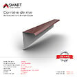 BRAVO THE SMART SOLUTION - Cornière de rive - bac acier - tôle de couverture - Toiture - TR25  Coloris Rouge Oxyde RAL 3009 L=2m, épaisseur 0.50mm - vignette