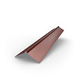 BRAVO THE SMART SOLUTION - Faîtière droite - bac acier - tôle de couverture - Toiture -  TR25 Coloris Rouge Oxyde RAL 3009 L=2m, épaisseur 0.50mm - vignette