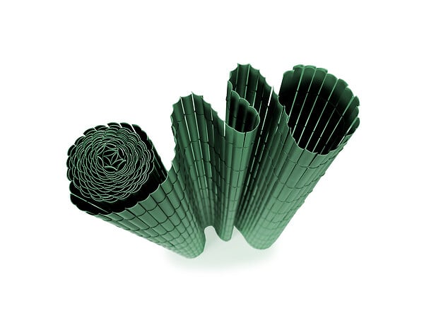 SICATEC - Canisse simple face - PVC - Vert - 1x3m - large