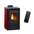 SANNOVER - Poêle à granulés air Anita 9,4 kW Bordeaux Sannover - vignette