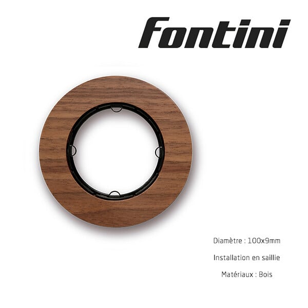 FONTINI - Plaque 1 poste noyer  DO-FONTINI - large