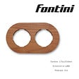 FONTINI - Plaque 2 postes noyer  DO-FONTINI - vignette