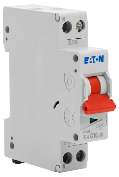 EATON CAPRI - Disjoncteur 10A PLG, Ph+N 4,5kA (EN 60898) courbe C-EATON - large