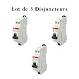 ABB - Lot de 3 disjoncteurs automatiques Ph+N raccordement Rapide 10A-4,5Ka-ABB - vignette