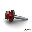 BRAVO THE SMART SOLUTION - Vis auto perceuse - bac acier - tôle de couverture - Toiture -  4.8x35mm, 50 pcs, Brun Rouge RAL 3011 - vignette