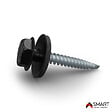 BRAVO THE SMART SOLUTION - Vis auto perceuse - bac acier - tôle de couverture - Toiture -  4.8x35mm, 50 pcs, Noir RAL 9005 - vignette