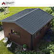 BRAVO THE SMART SOLUTION - Faitière double crantée TR45 - bac acier - tôle de couverture - Toiture -  Coloris Gris Anthracite RAL 7016 L=2.10m, épaisseur 0.63mm - vignette