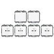 SIEMENS - Lot de 2 Va et Vient Blanc et 4 Prises 2P+T Blanc - vignette