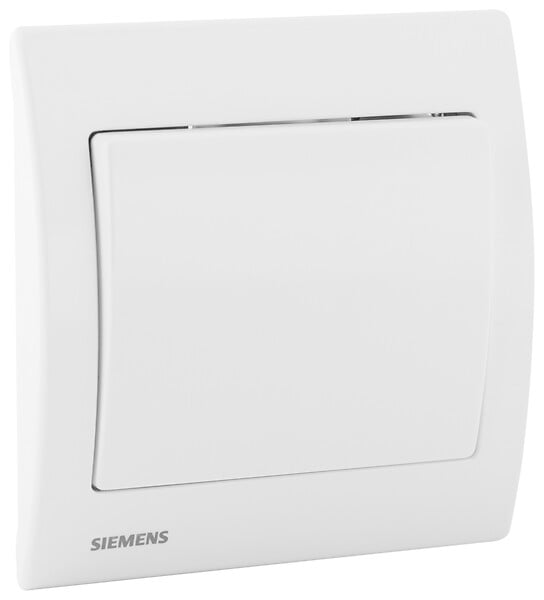 SIEMENS - Poussoir Blanc Delta Iris + Plaque basic Blanc - large