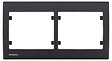 SIEMENS - Plaque Double Horizontale Anthracite Delta IRIS - vignette