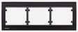 SIEMENS - Plaque Triple Horizontale Texturé Noir DELTA IRIS SIEMENS - vignette