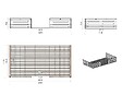 ALTANKA - Terrasse en bois avec balustrade pour abri en bois - 18m2 - 6m x 3m - couleur: naturel - DOM558 - vignette