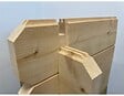 ALTANKA - Terrasse en bois avec balustrade pour abri en bois - 18m2 - 6m x 3m - couleur: naturel - DOM558 - vignette