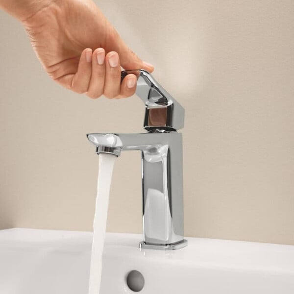 GROHE - Grohe Dice mitigeur monocommande de lavabo à levier avec vidage Clic-Clac, chrome brillant (1018330000) - large