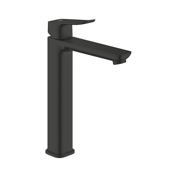GROHE - Grohe Dice mitigeur lavabo monocommande XL à levier, avec cartouche en céramique, sans tirette ni vidage, noir mat (1018922430) - large