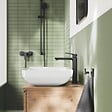 GROHE - Grohe Dice mitigeur lavabo monocommande XL à levier, avec cartouche en céramique, sans tirette ni vidage, noir mat (1018922430) - vignette