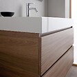 KIAMAMI VALENTINA - Meuble De Salle De Bain 90 Cm Chêne Naturel Avec Lavabo Blanc | Valentina - vignette